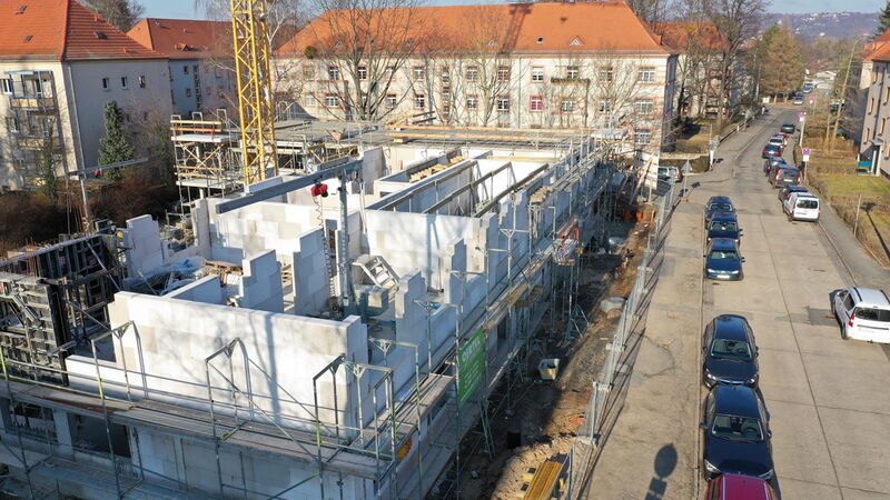 Baufortschritt Ulmenstraße 16