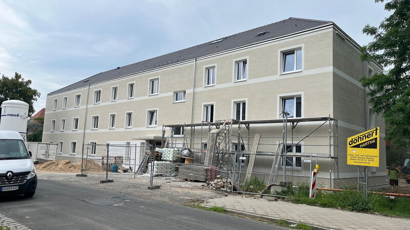 Baufortschritt Schrammsteinstraße